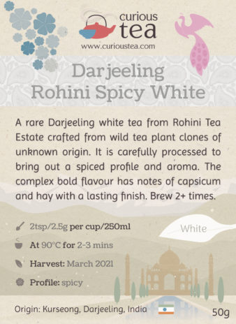 India Darjeeling Rohini Spicy White Tea